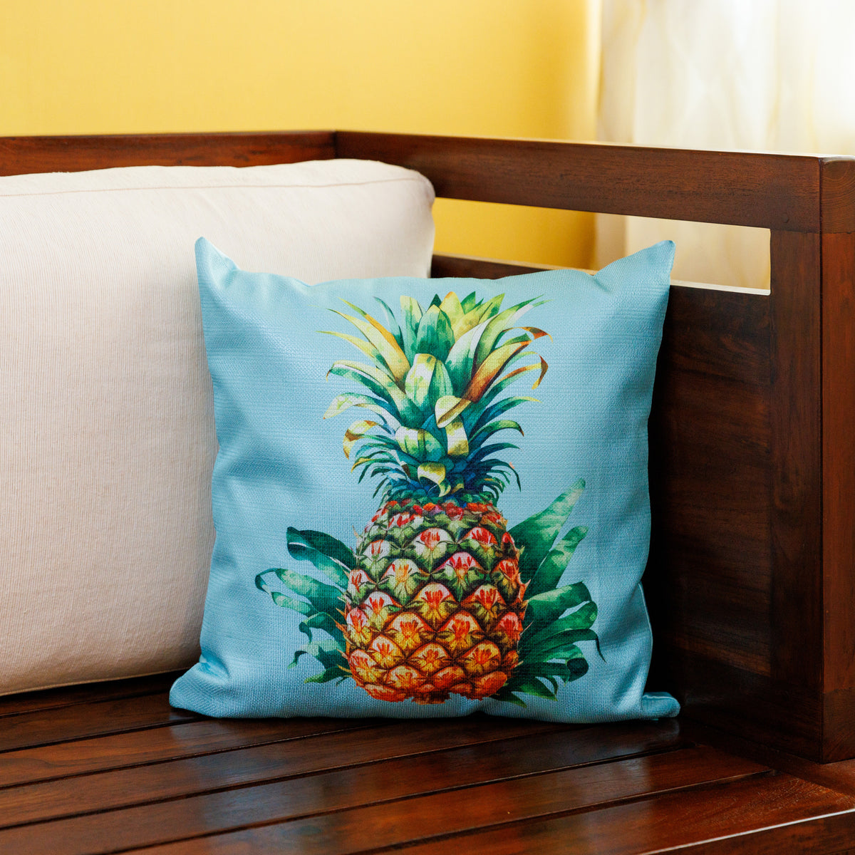 Pineapple Sunbrella Pillow Cover Pineapple Dream Outdoor Pillow