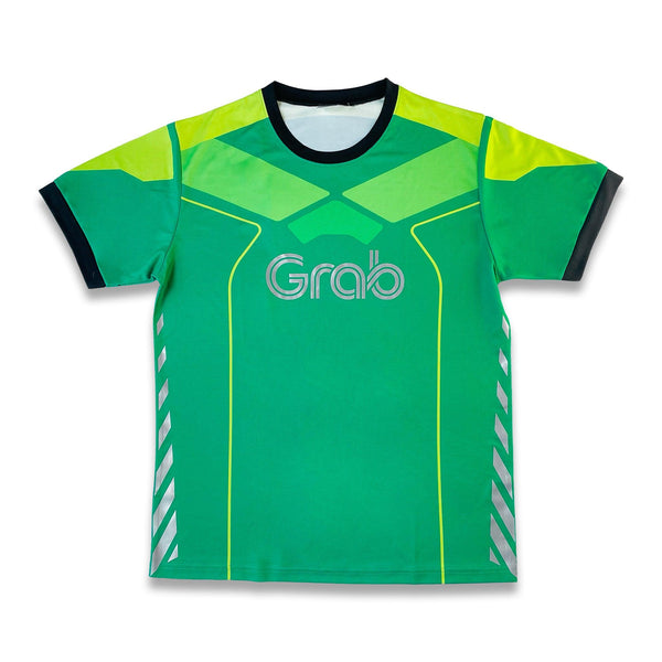 Grab Customised 100% RPET UV Protection Crew Neck Long Sleeve Shirt - Shevron
