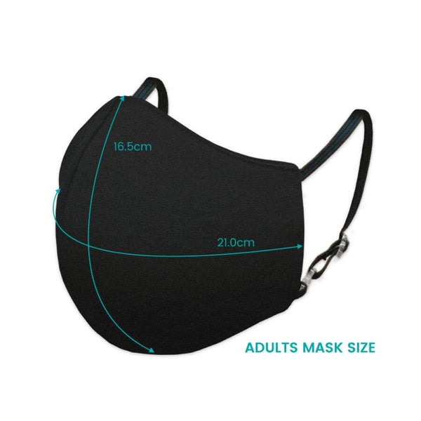 ShieldMask+ (Adult) - Classic Black - Shevron