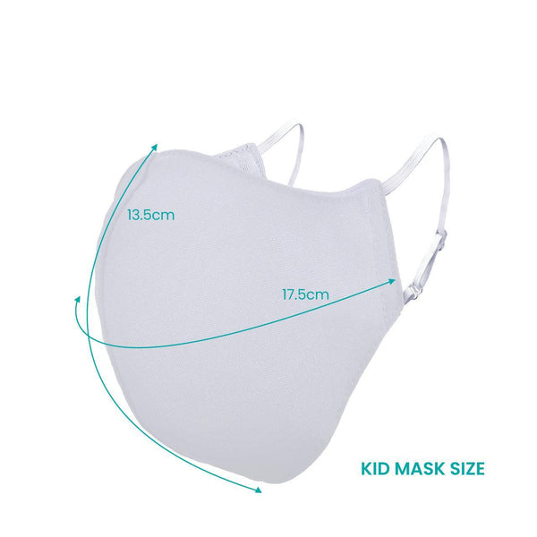 ShieldMask+ (Kids) - Ultrasoft Bamboo Edition (WHITE) - Shevron