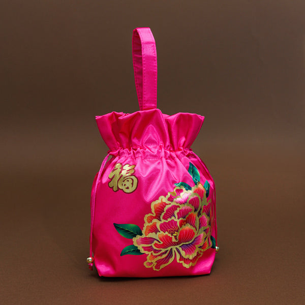 2026 Peony Tangerine Pouch
