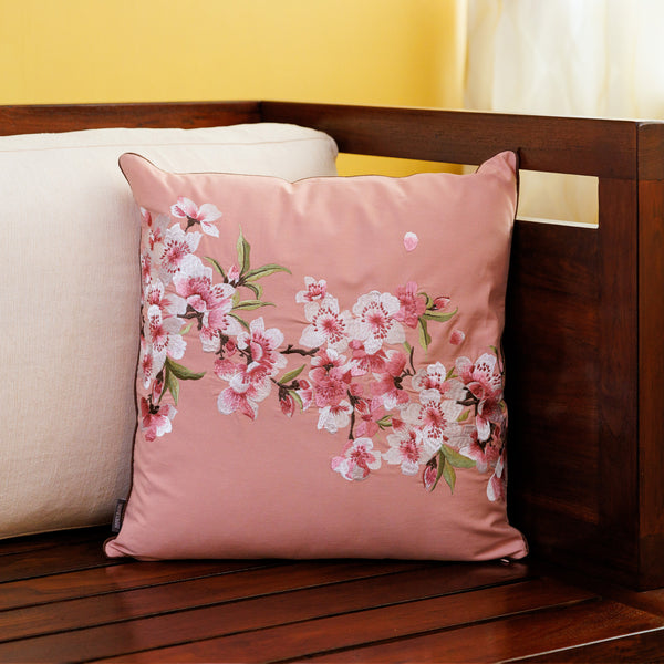 2025 Blooming Cherry Blossom Cushion Cover Set