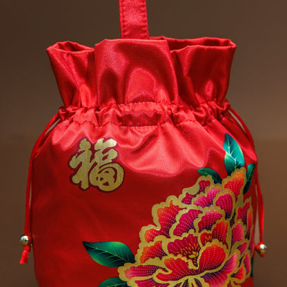 2026 Peony Tangerine Pouch