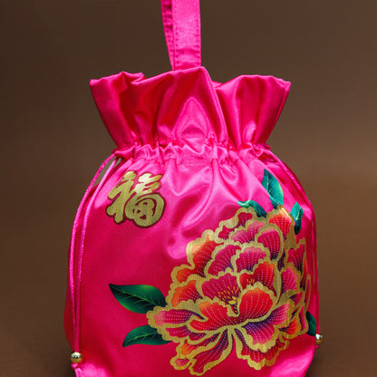 2026 Peony Tangerine Pouch