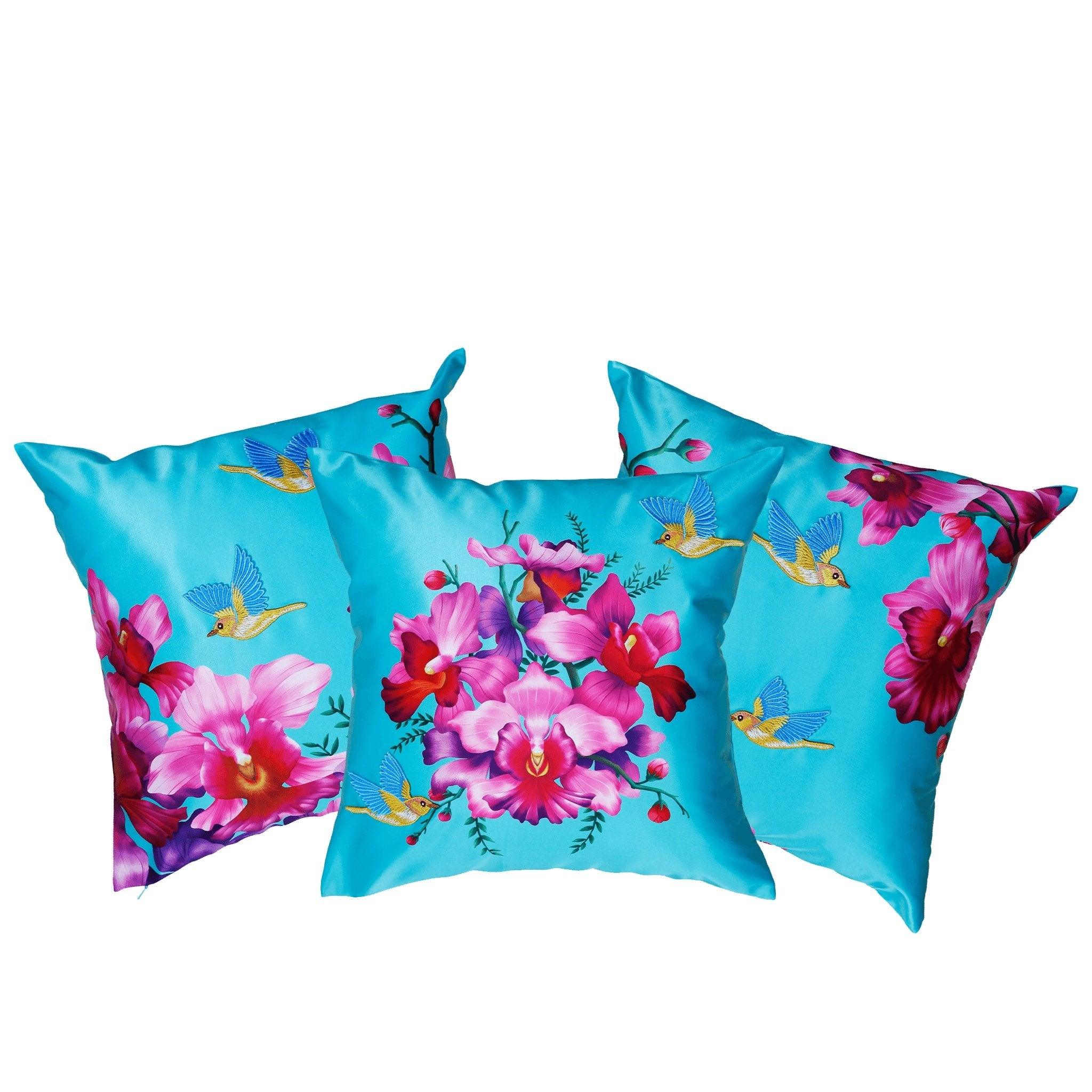 Satin Cushion Sleeves Vanda Sunbird Collection - Shevron
